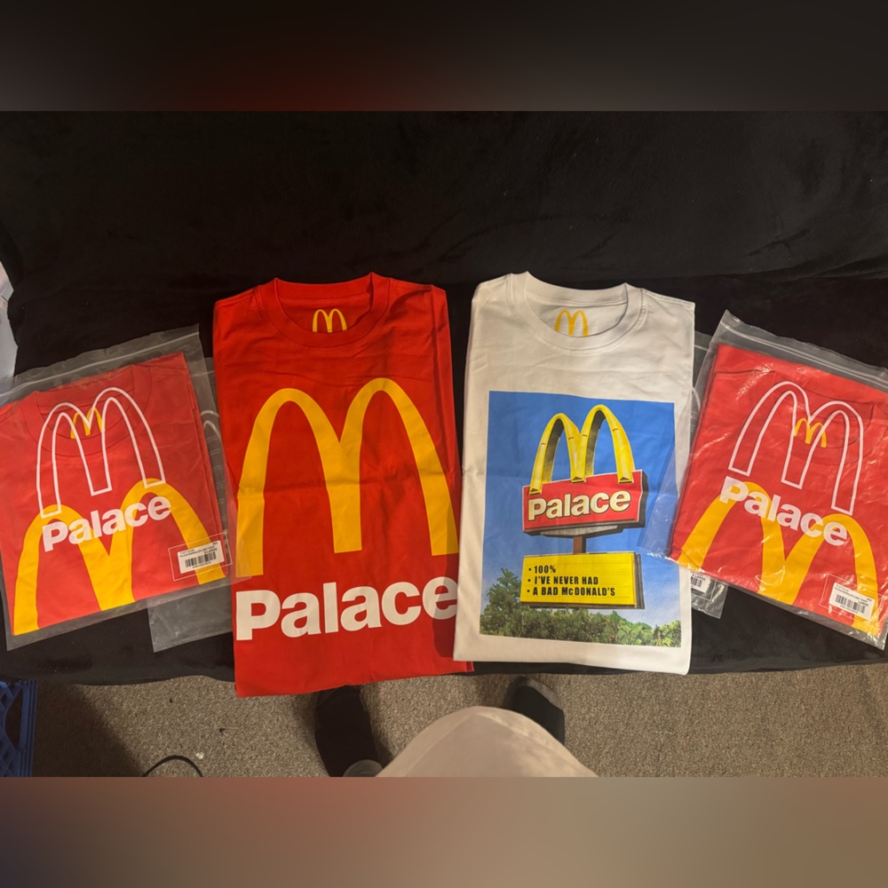 PALACE Mcdonalds T Shirt Bundle Large & X Large 🔥🔥🔥🔥🔥
